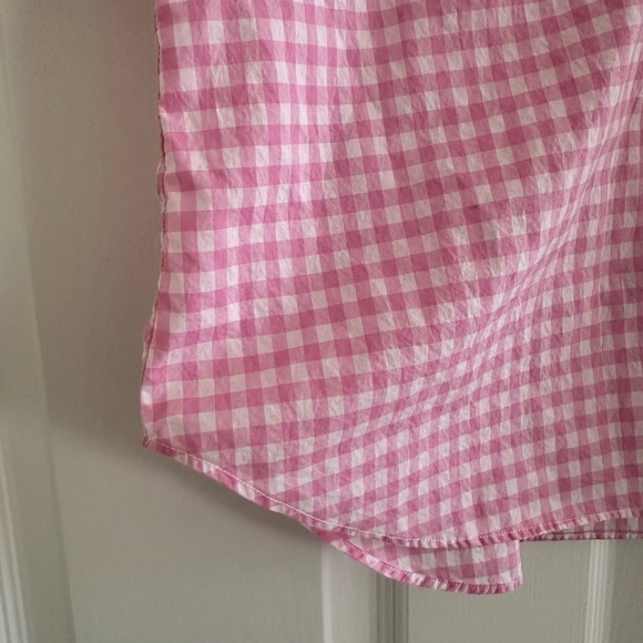 Ralph Lauren Pink Gingham Cotton Button Down - Picture 4 of 9